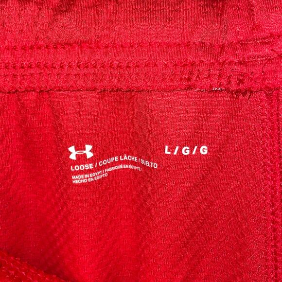 UNDER ARMOUR Men's Tech™ 9" Mesh Shorts red large - Picture 2 of 7